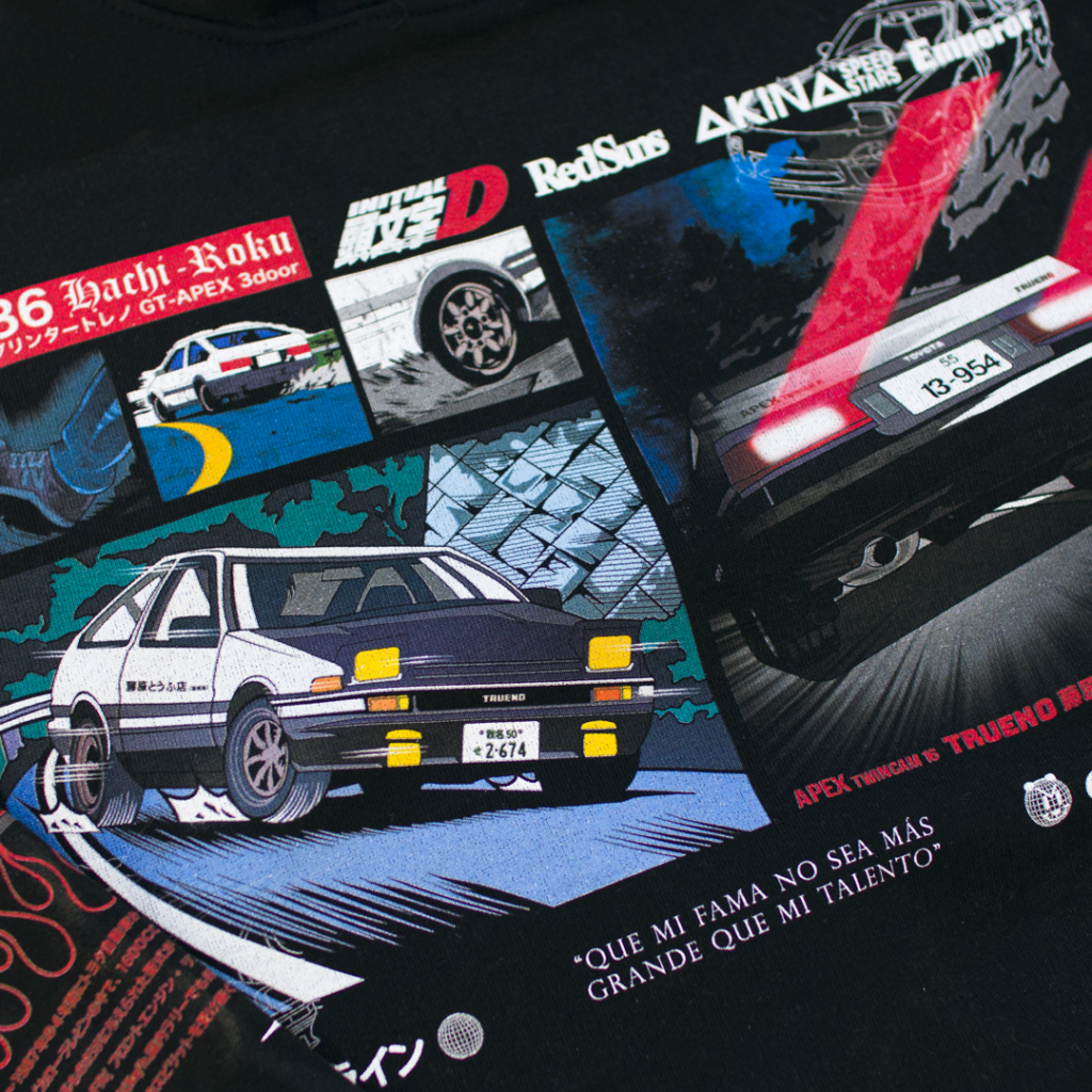 Trueno AE86 Fujiwara Tofu Shop Hoodie – Initial D Car Fan Apparel – Various Sizes & Colors